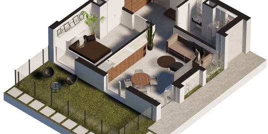APARTAMENT W NIECHORZU | 41,89 m² | OGRÓDEK 18,56 m² | 5 MINUT OD PLAŻY